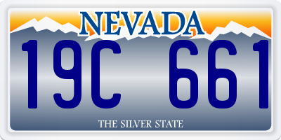 NV license plate 19C661