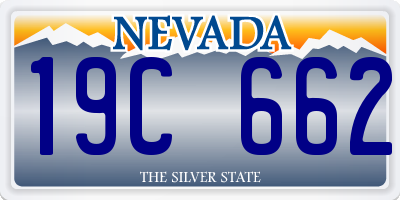 NV license plate 19C662