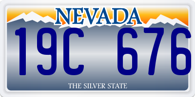 NV license plate 19C676