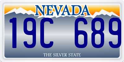 NV license plate 19C689