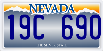 NV license plate 19C690