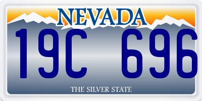 NV license plate 19C696