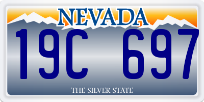 NV license plate 19C697