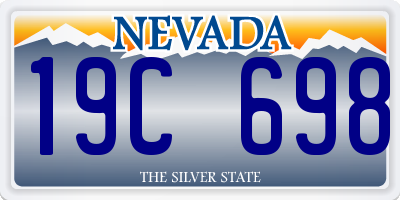 NV license plate 19C698