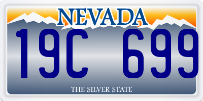 NV license plate 19C699