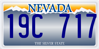 NV license plate 19C717