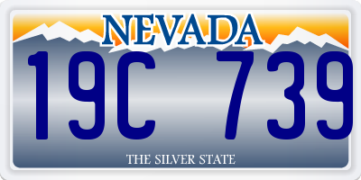 NV license plate 19C739