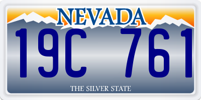 NV license plate 19C761