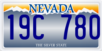NV license plate 19C780