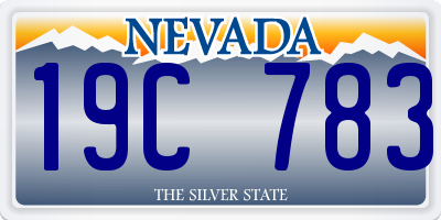 NV license plate 19C783