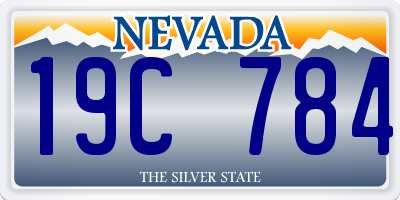 NV license plate 19C784