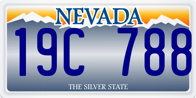 NV license plate 19C788