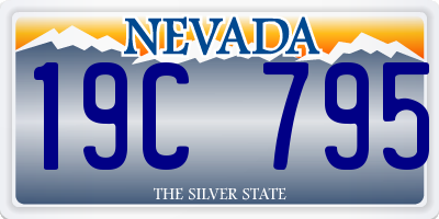 NV license plate 19C795
