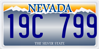 NV license plate 19C799