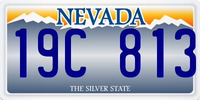 NV license plate 19C813