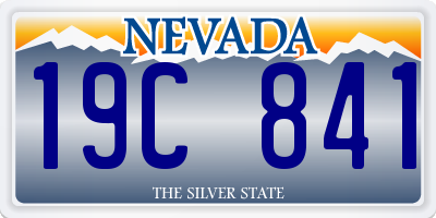 NV license plate 19C841