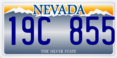 NV license plate 19C855