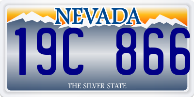 NV license plate 19C866
