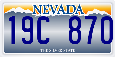 NV license plate 19C870