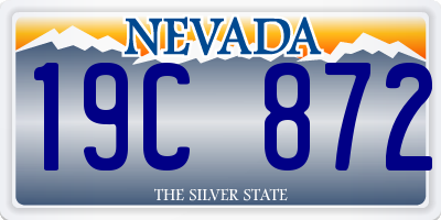 NV license plate 19C872