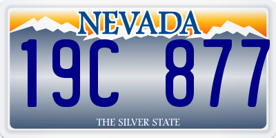 NV license plate 19C877