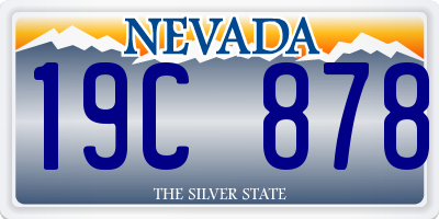 NV license plate 19C878