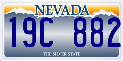 NV license plate 19C882