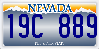 NV license plate 19C889