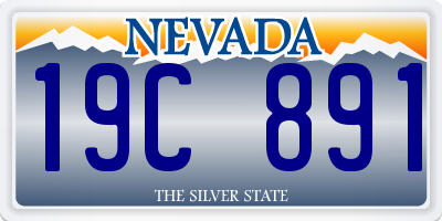 NV license plate 19C891