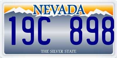 NV license plate 19C898