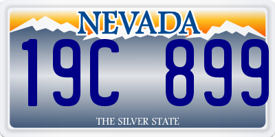 NV license plate 19C899