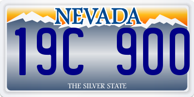 NV license plate 19C900