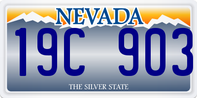 NV license plate 19C903