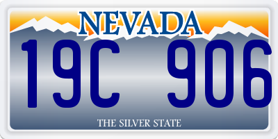 NV license plate 19C906