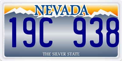 NV license plate 19C938