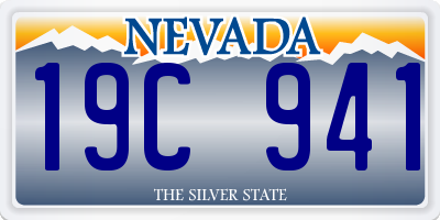 NV license plate 19C941