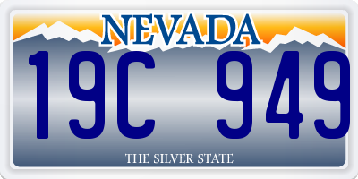 NV license plate 19C949