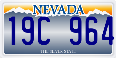 NV license plate 19C964