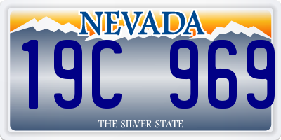 NV license plate 19C969