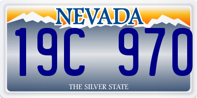 NV license plate 19C970