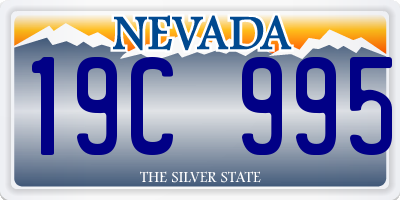NV license plate 19C995