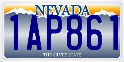 NV license plate 1AP861