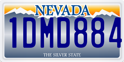 NV license plate 1DMD884