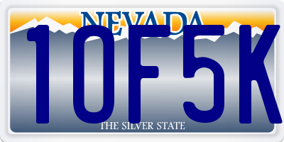 NV license plate 1OF5K