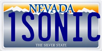 NV license plate 1SONIC