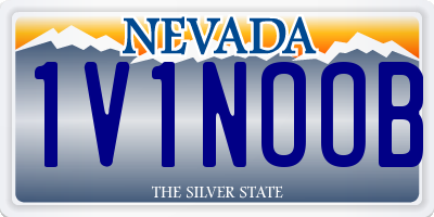 NV license plate 1V1NOOB