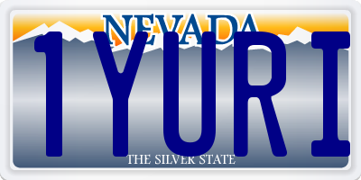 NV license plate 1YURI