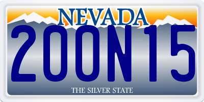 NV license plate 200N15