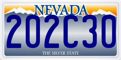 NV license plate 202C30