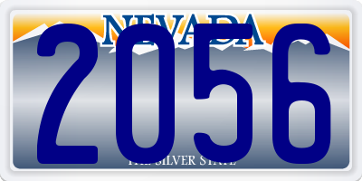 NV license plate 2056